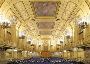 The Gold Room of the Congress Plaza Hotel